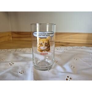 Vintage Morris The Cat 9 Lives Glass